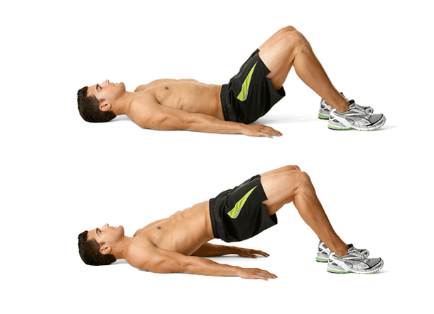 glute bridge na chudnutie