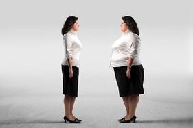pred a po schudnutí na diéte ducan