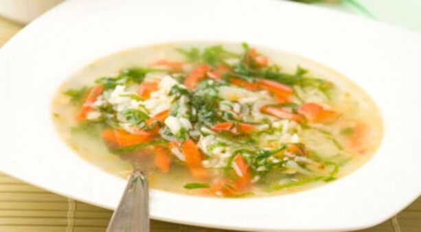 zeleninová polievka na zápal žalúdka